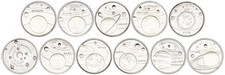 Série de 10 monnaies -