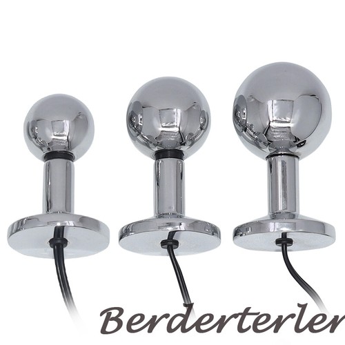 Stainless steel anal plug - steel,