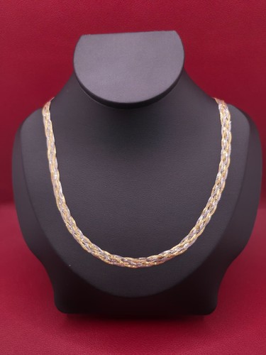 Collier jaune blanc 18 - jaune,