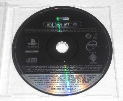 Playstation ps1 nhl - nhl, face