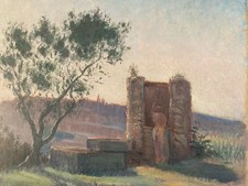 Belle peinture huile panneau