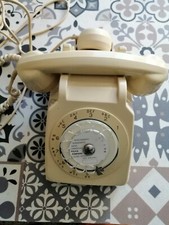 Téléphone à cadran rotatif Socotel S63 Vintage, Couleur Crème