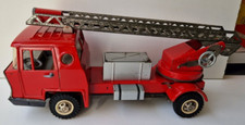 Peu courant camion Bernard Pompier Incendie et coffre Joustra jouet ancien tôle