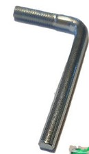 2x 10050797 - Crochets filetés en L M5 pour système de meuble IKEA