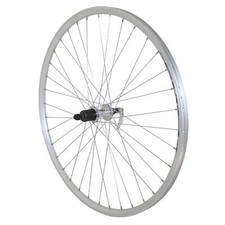 Roue vtc 700x35 arriere er10 alu double paroi moyeu pour Shimano tx500 argent