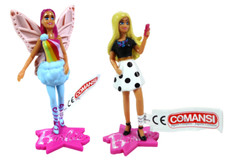 2 Figurines Poupées Barbie