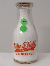 TRPP Milk Bottle Ed F Hoff Dairy Farm OK Terrace Rochester NY MONROE COUNTY 1947