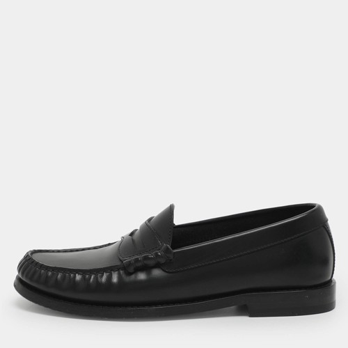 Mocassins cuir noir - en,