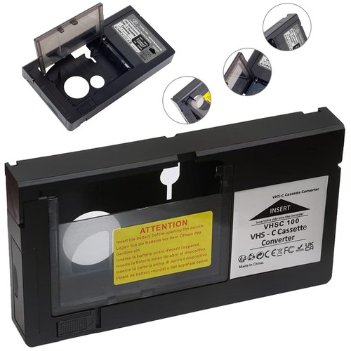 Cassette adapter for - cassette, vhs