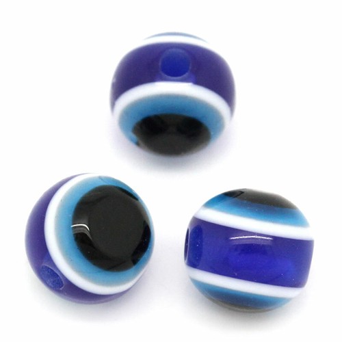 Lot perle oeil blue - 20,
