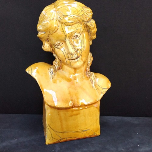 Buste art déco design faience - art,