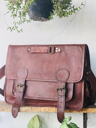 Serviette cuir chèvre - cuir,