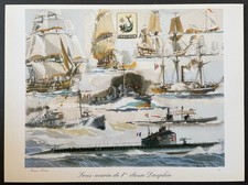 Sous-marin de 1re classe Dauphin, v. 1939 par Marin Marie Reproduction