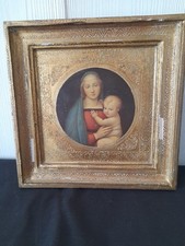 Petit cadre sur bois doré