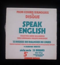 Speak English, Serie Verte, 5ème, 15 Disques Du Cours, Fernand Nathan,collection