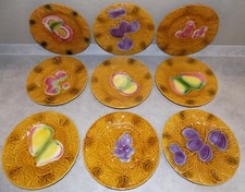 LOT DE 9 ASSIETTES A DESSERT