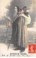 Noël - n°85454 - Joyeux Noël - Père Noël avec sa hotte remplie de jouets