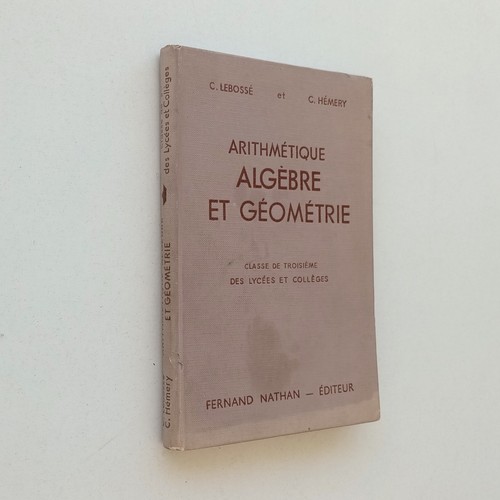 Algèbre géométrie - et,