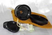RARE objectif Exa 35mm f3,5 ISCO WESTRON avec bouchons, pare-soleil, housse TBE
