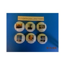 la série de 6 capsules de champagne  cote des bar