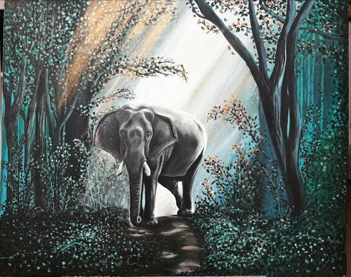 Tableau acrylique sur - toile,