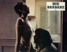 SEXY  CHRISTINE BOISSON BERNARD GIRAUDEAU  RUE BARBARE 1984 VINTAGE LOBBY CARD