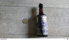 ancienne bouteille d' encre violette noire  verre antoine  paris article bureau