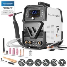 STAHLWERK Poste de soudage à gaz inerte AC/DC TIG 200 Puls Pro Digital Spot 200 