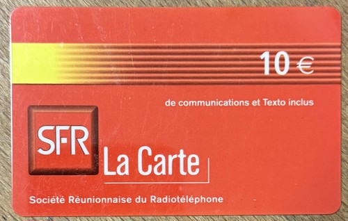 Réunion sfr carte - rÉunion, 10€