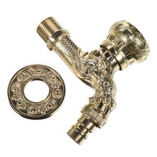  Robinet ancien : Robinet mural vintage en alliage de zinc pour évier de jardin,