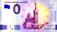 13 MARSEILLE Notre-Dame de la Garde 4, Basilique, 2025, Billet Euro Souvenir