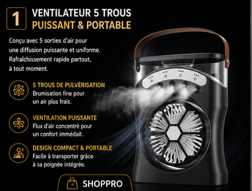Ventilateur brumisateur - ventilateur,