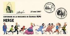 FRANCE 2007 FDC carte TINTIN Kuifje Tim HERGE cachet GUEBWILLER Haut-Rhin Héros