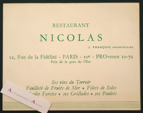 Restaurant nicolas 12 - ●,