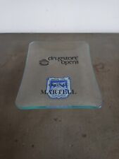 CENDRIER PUBLICITAIRE COUPELLE COGNAC MARTELL DRUGSTORE OPÉRA VERRE ANCIEN