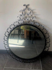 JOLI MIROIR ROND ENTOURAGE FER