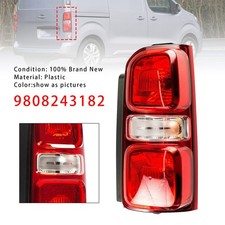 Right Rear Tail Light Halogen 9808243180 Pour Peugeot Expert/Traveller 2016-2021