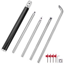 5Pcs Ciseaux à Bois Burin à Bois Outils de Tournage Pointe de Métal Bois Tour 