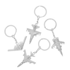  4 Pcs Avion Porte Clé