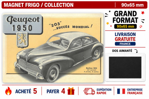 Magnet frigo peugeot 203 - magnet,