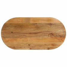 Dessus de Table Plateau Remplacement Salon Ovale Bois Massif d'Acacia vidaXL
