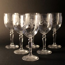 6 verres à liqueur cristal