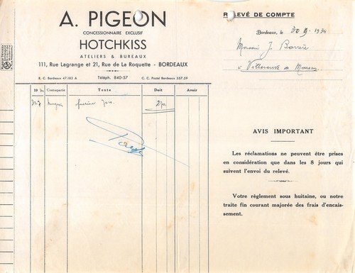 1934 concessionnaire exclusif - 1934,