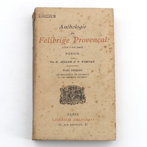 Anthologie félibrige - anthologie, du