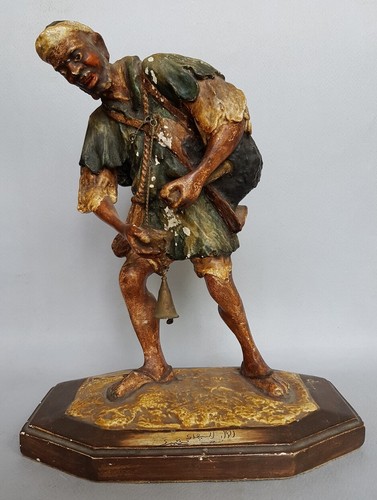 Platre polychrome orientaliste - platre,