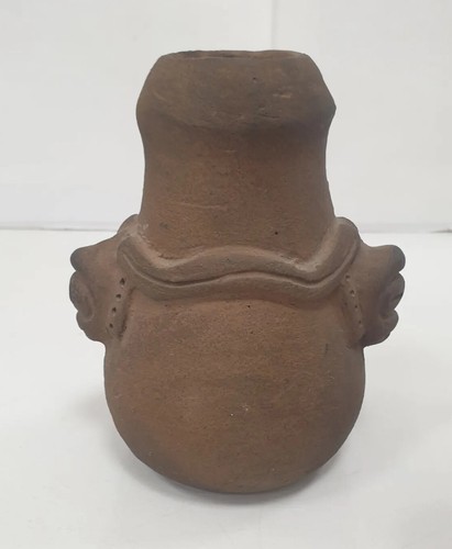 Bouteille vase terre cuite - terre,