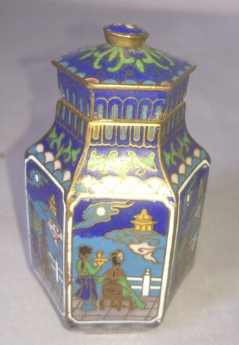 Ancien pot boite flacon epices - flacon,