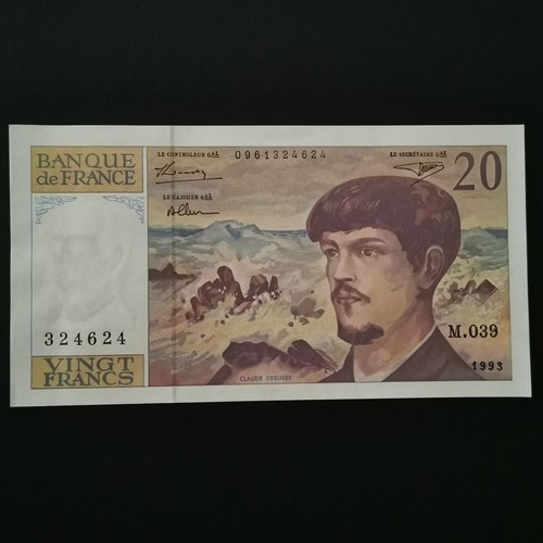 Billet francs debussy - 20,