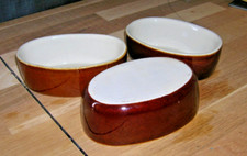 Lot de 3 raviers ovales en