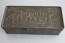 ancien boite de gateau BISCUITS BRUN biscuiterie en tole